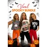 Women's Jeans Spooky Flare Bundle - 1 Fiona Flare Jeans, 1 Surprise Spooky Crewneck Tee Top T-Shirt