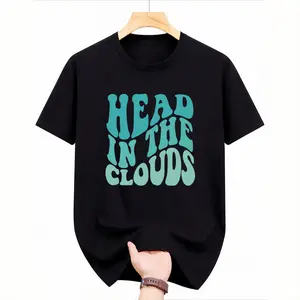 Head In The Clouds Words on Back Aesthetic Trendy Costume T-Shirt