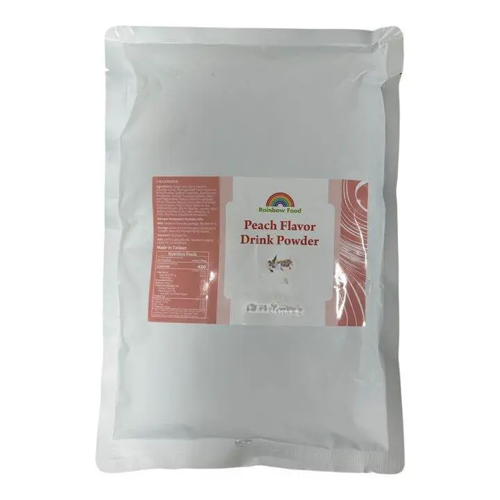 White Peach Milk Tea Powder – 2.2 lbs for White Peach Shakes Bubble Tea & Baking Sweet Fruity Flavor Ideal for Slushies and Drinks