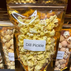 LG Omar’s Famous Popcorn - Gourmet Popcorn - Dill Pickle Flavor - Snack, Crunchy, Crispy