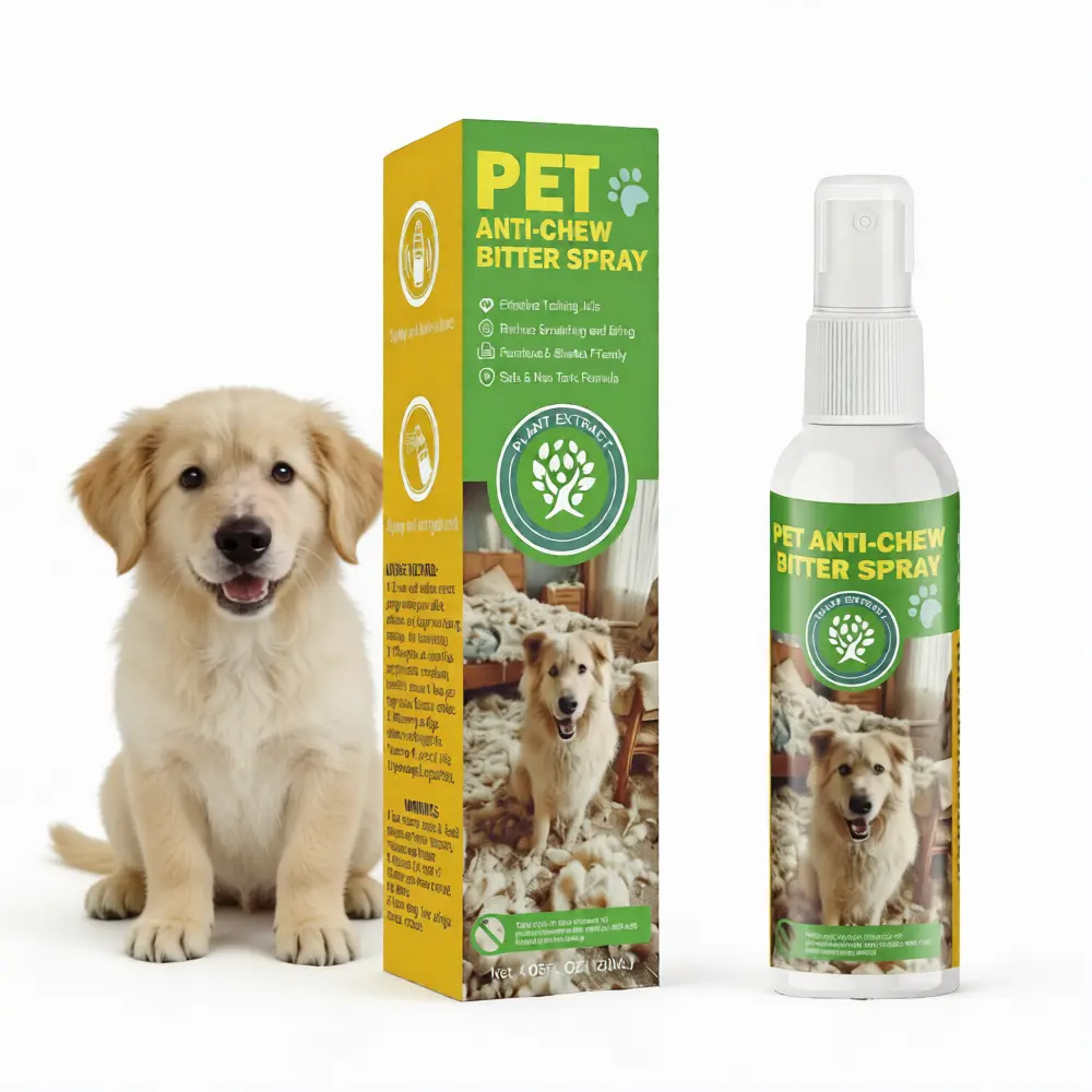 120ml Pet Anti-Chew Bitter Spray,Effective Training Solution to Deter Dogs and Cats from Chewing Furniture and Other Household Items,Safe and Non-Toxic Formula