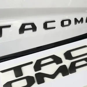 Tailgate Insert Letters Compatible with Tacoma 2016 2017 2018 2019 2020 2021 3D ABS Emblems with Strong 3-m Adhesive Letters Decals  Lettering Accent Trim Vinyl GraphicStriping Decal Kit