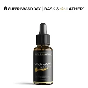 Gro & Glow Liquid Vitamins for Hair, Nails & Skin- With Biotin, Collagen and MSM