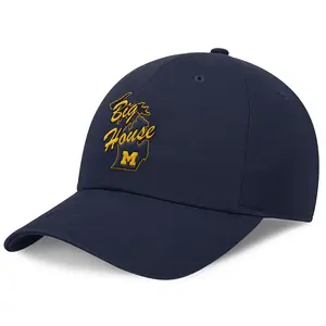 Men's Basketball National Basketball NCAA 2026 Big House M-Michigan Embroidered Baseball Cap Custom Thread Color Vintage Soft Cotton Adjustable Hat Trendy Streetwear Gift for Men & Women