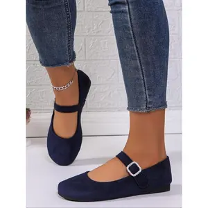 Women's Fashionable Solid Color Flat Shoes, Casual Comfortable Breathable Shoes for Daily Wear, Lightweight Breathable Shoes for All Seasons