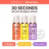 [MENOKIN] Korean Face Mask 3sets [30 seconds Quick Bubble Mask] (Collagen, Brightening, Repair), Hydration improvement, Radiance-boosting, Easy-to Use, Glass Skin, 3.21 fl.oz , summervibe