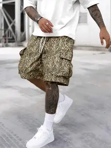Men's Camouflage Print Cargo Shorts, Casual Street Shorts, Regular Fit Casual Comfy Shorts for Daily Wear, Men's Bottoms for Summer