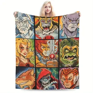 ThunderCats Blanket - Soft and colorful character design, suitable for home, office or travel, perfect gift for fans and collectors