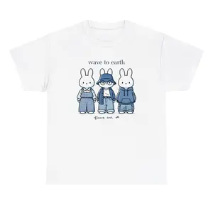 Wave To Earth Miffy Shirt New T shirt Vintage All Sizes Casual Crewneck Shortsleeve Menswear T-Shirt