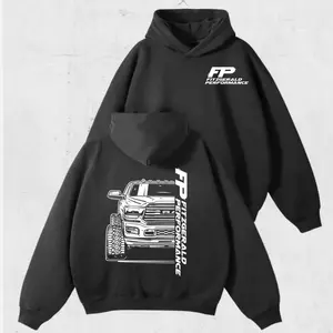 Fitzgerald Performance Ram FP Hoodie – Diesel Truck Graphic Pullover for Men & Women, Lifted Truck Streetwear, FP Logo Heavy-Duty Apparel, Diesel Performance Mechanic Gift