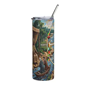 Bokongo Congo Heritage Personalized Genealogy DNA Stainless Steel Tumbler & Custom Congolese Family Tree Ancestry Gift Black History Month