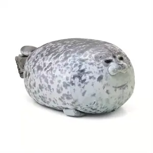 Chubby Seal Pillow, Stuffed Cotton Plush Animal Toy Cute Ocean Small (11.81 Inch), Toy Gift for Kids Boys Girls