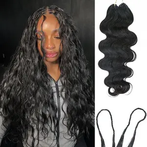ISEE HAIR Body Wave Crochet Human Hair for Boho Braids Miracle Knots Vacation Hair Ready Pre-Separated 50g/Pack Knotless Time Saving Design Summer Vibe Lightweight #ISEECrochetNewArrivals #SummerVibes