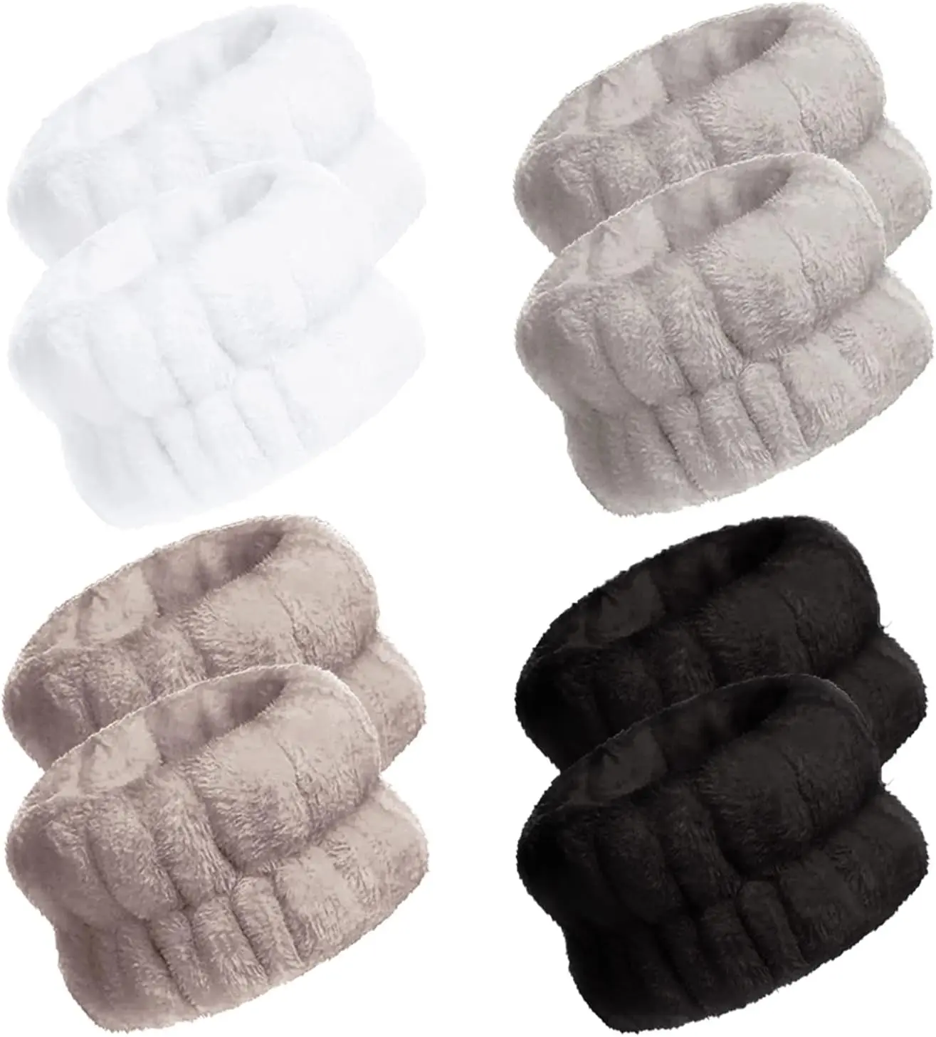 Modern Microfiber Wrist Towels (8 Count) - Absorbent Breathable Towels for Bathroom Washing, Soft Absorbent Sweatbands to Prevent Water Spillage Down Arms, Absorbent Breathable Towel