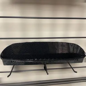 Custom Hydro Dipped Carbon Fiber Front Hood Scoop Bezel Mesh Intake Grille Cover Charger SRT Hellcat 2015-2021