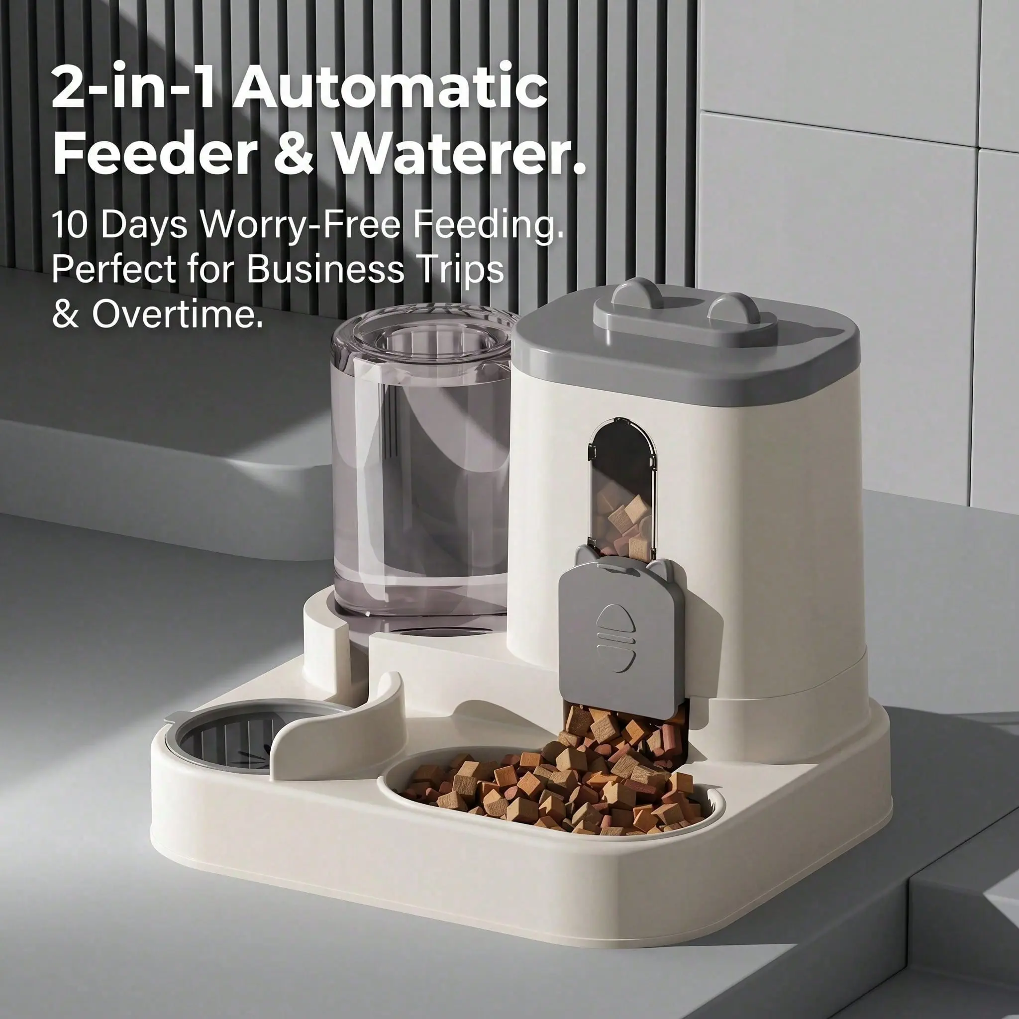 All In One Automatic Food & Water Dispenser