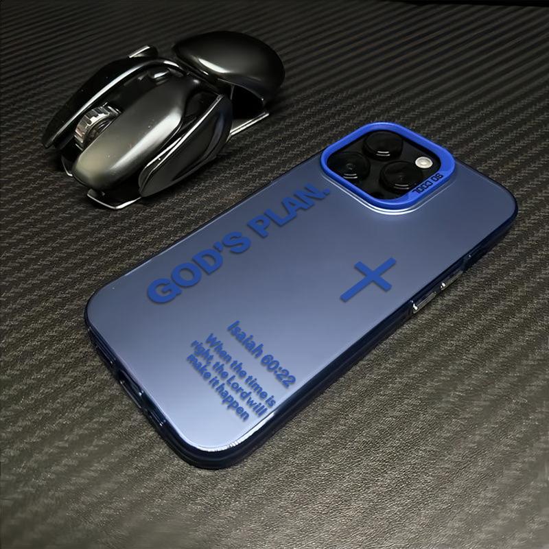 Unique GOD'S PLAN Patterns Phone Case Combining A Bold Faith Design And Premium Clear Finish Merging Religious Spirit With Timeless Fashion Sense For iPhone 17.16.15.14.13.12.11.X.XS.XSMAX.XR.8.7