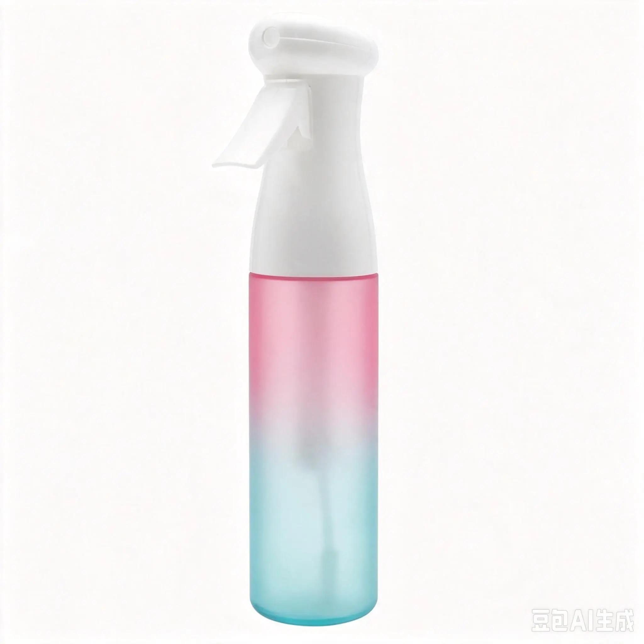 300ml Gradient Color Continuous Fine Mist Spray Bottle - Refillable Empty Reusable Mister for Hair Styling, Skin Care, Travel (Beauty & Personal Care Makeup Tool)