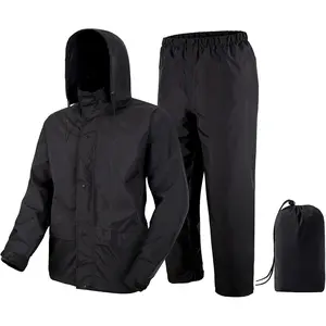 Rain Suit Rain Gear for Men Waterproof Camo Rain Jecket Lightweight Raincoat Hood for Protection Hiking