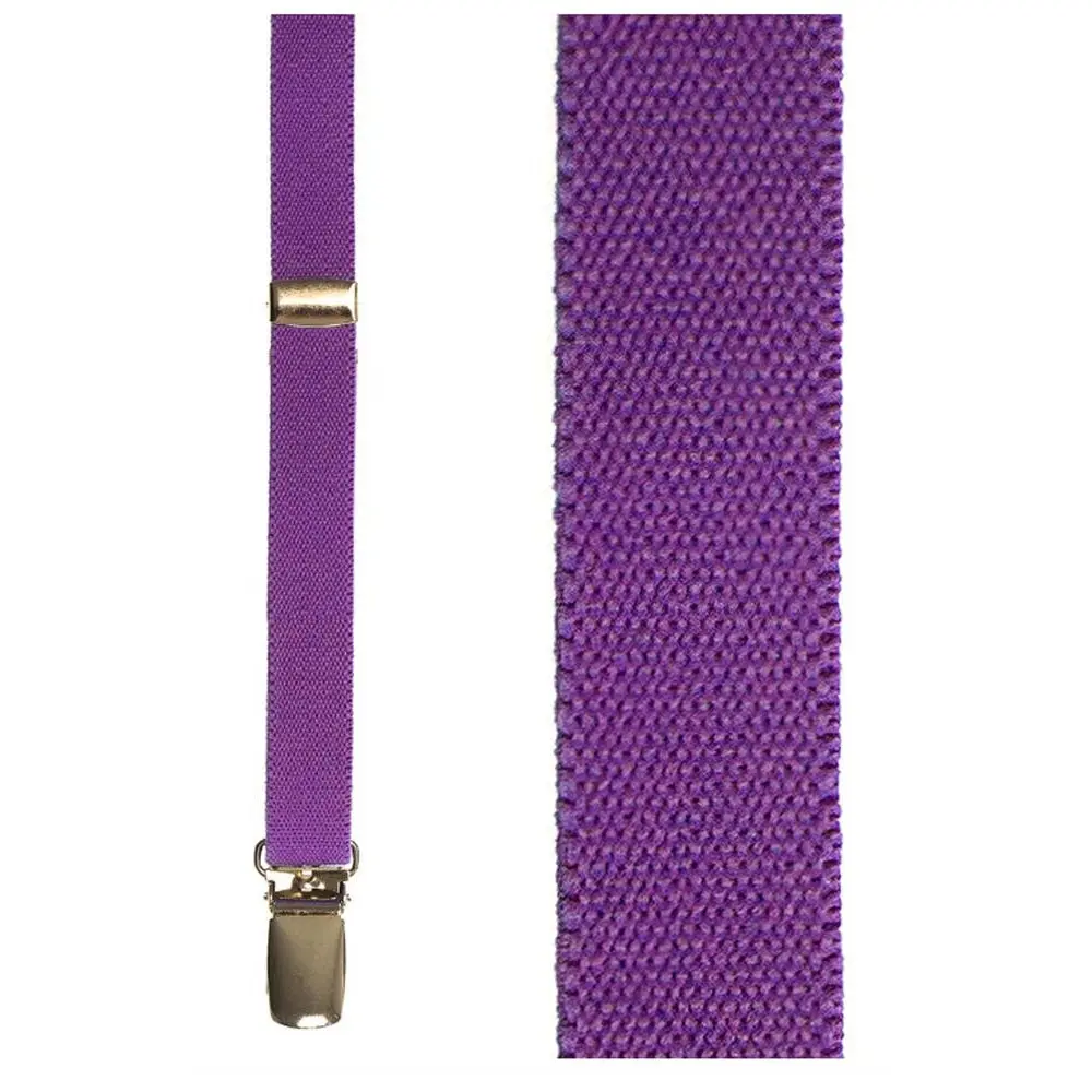 Fluorescent Purple Charleston Suspenders