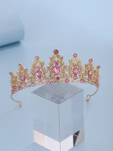 Women's Elegant Rhinestone Crown, Exquisite Trendy Bridal Crown, Chic Gorgeous Hair Accessories for Wedding Party Decor