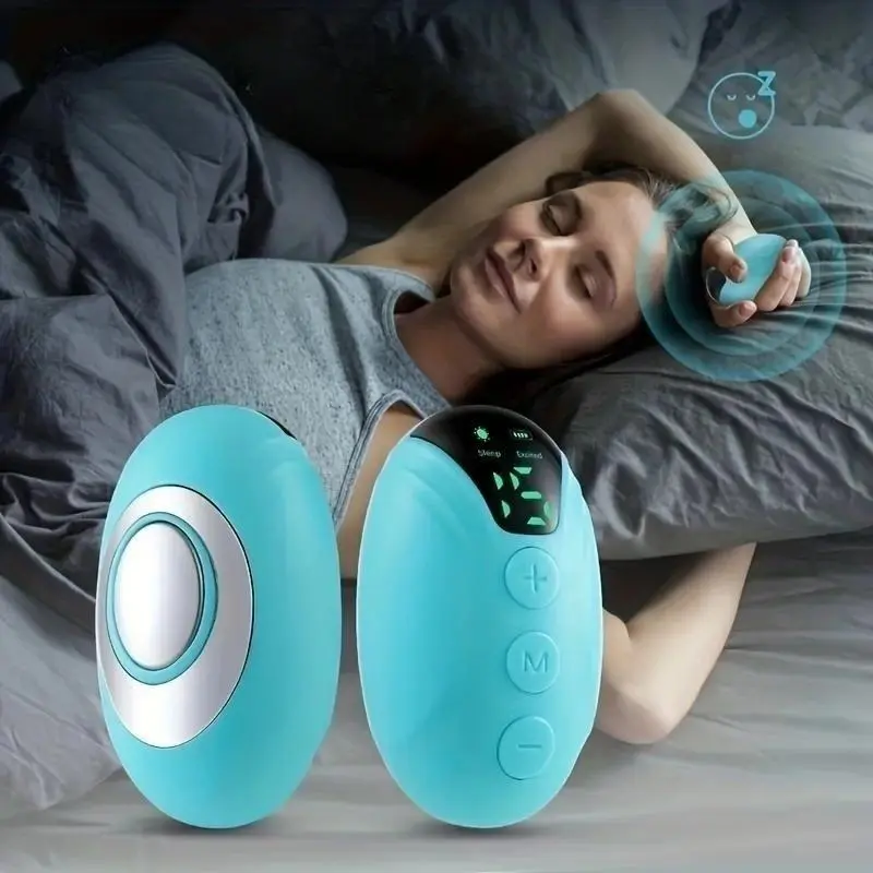 Smart Handheld Sleep Aid Machine, Portable Stress Relief Personal Care Sleep Aid Appliance, Sleep Helper Tool, Wireless Comfort Handheld Sleep Instrument, Durable, Low Power Consumption