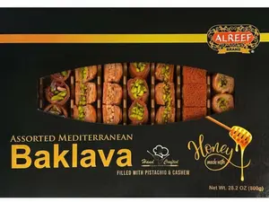 Alreef Assorted Baklava (70-80pcs) (800gram tray) Alreef Assorted Baklava (70-80pcs) (800gram tray)