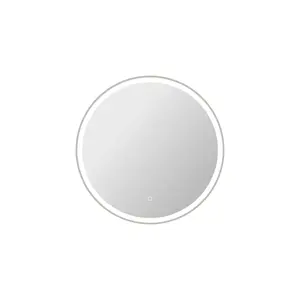 Elegant Kitchen & Bath MRE6B32SL 32 in. Round LED Front & Backlit Wall Mirror, Silver