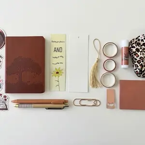 Brown Basic Bookish Craft Kit Bundle, Multi-Use Art Supplies with Scrapbooking for book lovers