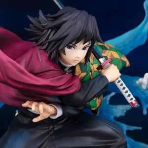 Kimetsu No Yaiba - Demon Slayer Tomioka Giyuu Water Hashira - Water Breathing Attack Pose PVC Anime Figure Collectible Figurine Statue