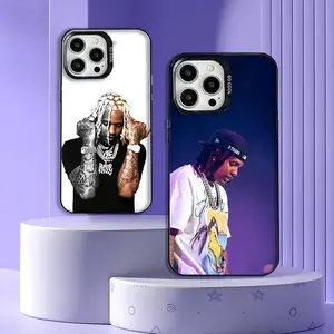 Rapper L-Lil Durks Phone Case For iPhone 16,15,14,13,12,11,Mini,Pro,E,MAX Gray Matte Silicone Black Cover