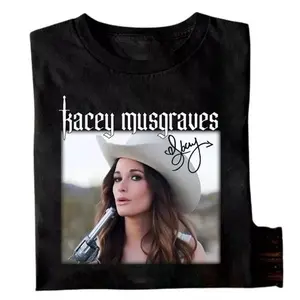 Rare Kacey Musgraves Signature Classic Tshirt Casual Cotton Womenswear