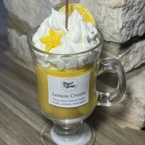 Lemon cream candle