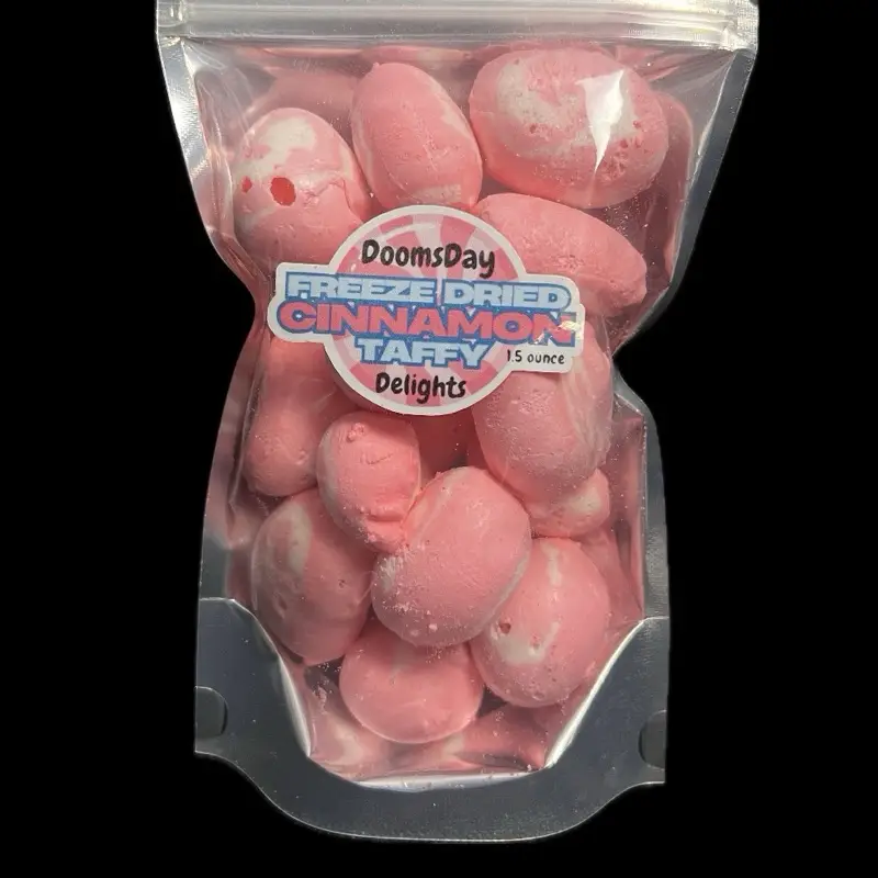 Freeze DRIED Cinnamon CANDY Saltwater Taff Crunch 1.5 Ounces