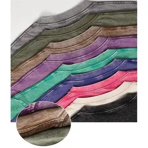 1/4 Pack Oversized Tshirts for Men Gym Vintage Heavyweight T Shirts Cotton Workout Acid Wash Baggy Tees