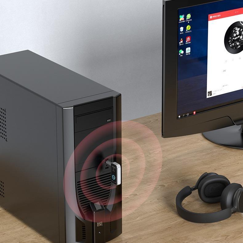 Bluetooth 5.3 Audio Adapter for Car , aux bluetooth，Music Streaming,Wireless Audio Receiver for Hands-Free Calling & Compact Fast Charging Long Standby