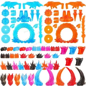 Special Effects Parts Building Blocks Whirlwind Flame Gate Fireball Bricks Fire Accessories Figures Human Hero Bricks Toys