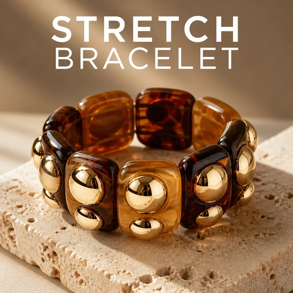 Brown Hues Stretch Bracelet