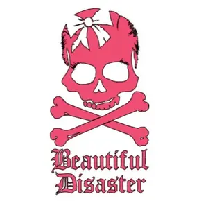 Beautiful Disaster Decal/Sticker for Car Truck SUV Home Decor Cell Phone Laptop Accessories Skull Bones Vehicle Exterior Decoration Stylish Car Merch