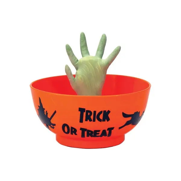 Animated Monster Hand in Bowl Halloween Decoration