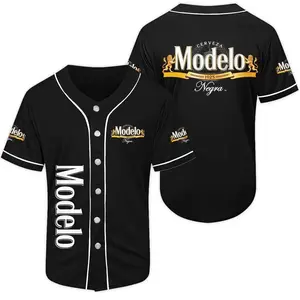 Black Modelo Negra Beer Baseball Jersey Beer Baseball