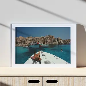 Slim Aarons Countess On Deck Print Poster, Vintage Print, Photography Prints, High Society Photo Print,