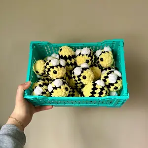 Mini Crochet Bumblebee - Handmade, Soft and Cuddly Stuffed Toy