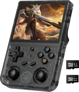 RG353V Retro Handheld Game with Dual OS Android 11 and Linux,RG353V with 64G TF Card Pre-Installed 4452 Games Supports 5G WiFi 4.2 Bluetooth Online Fighting,Streaming and HDMI