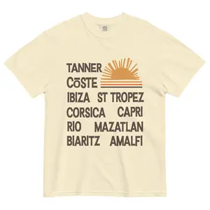 Destinations T | Butter | Unisex Garment-dyed T-shirt