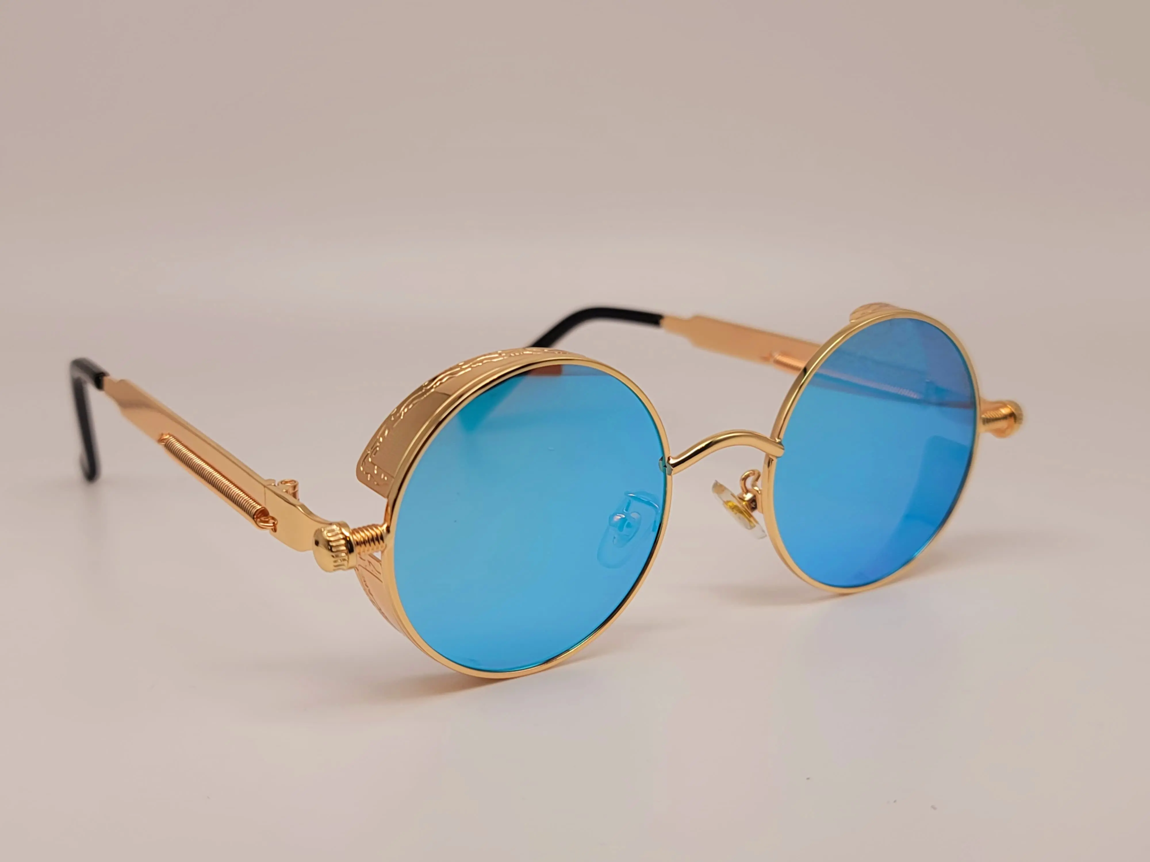 Steampunk Goggles Glasses Round Sunglasses Emo Retro Vintage