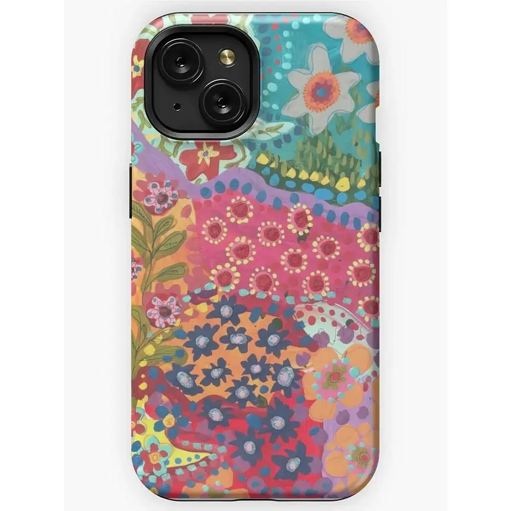 Glittercutie Colorful Floral Painting Phone Case Phone Cover Hard Cases Magnetic Phone Case for iPhone 17 Pro Max 17 Air 17Pro 16 15 14 13 12 11 Pro Max Rubber Wireless