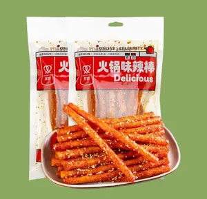 Fraunitsh Latiao Spicy Strips 2 Packs 102g/3.6oz Each Hot & Spicy Chinese Casual Snack Ideal for Family Dinners & Outdoor Activities