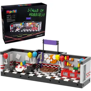 Five Nights Stage Building Blocks Toys,Classic Horror Game Building Set,Halloween Birthday Gifts for Boys and Girls(745pcs)