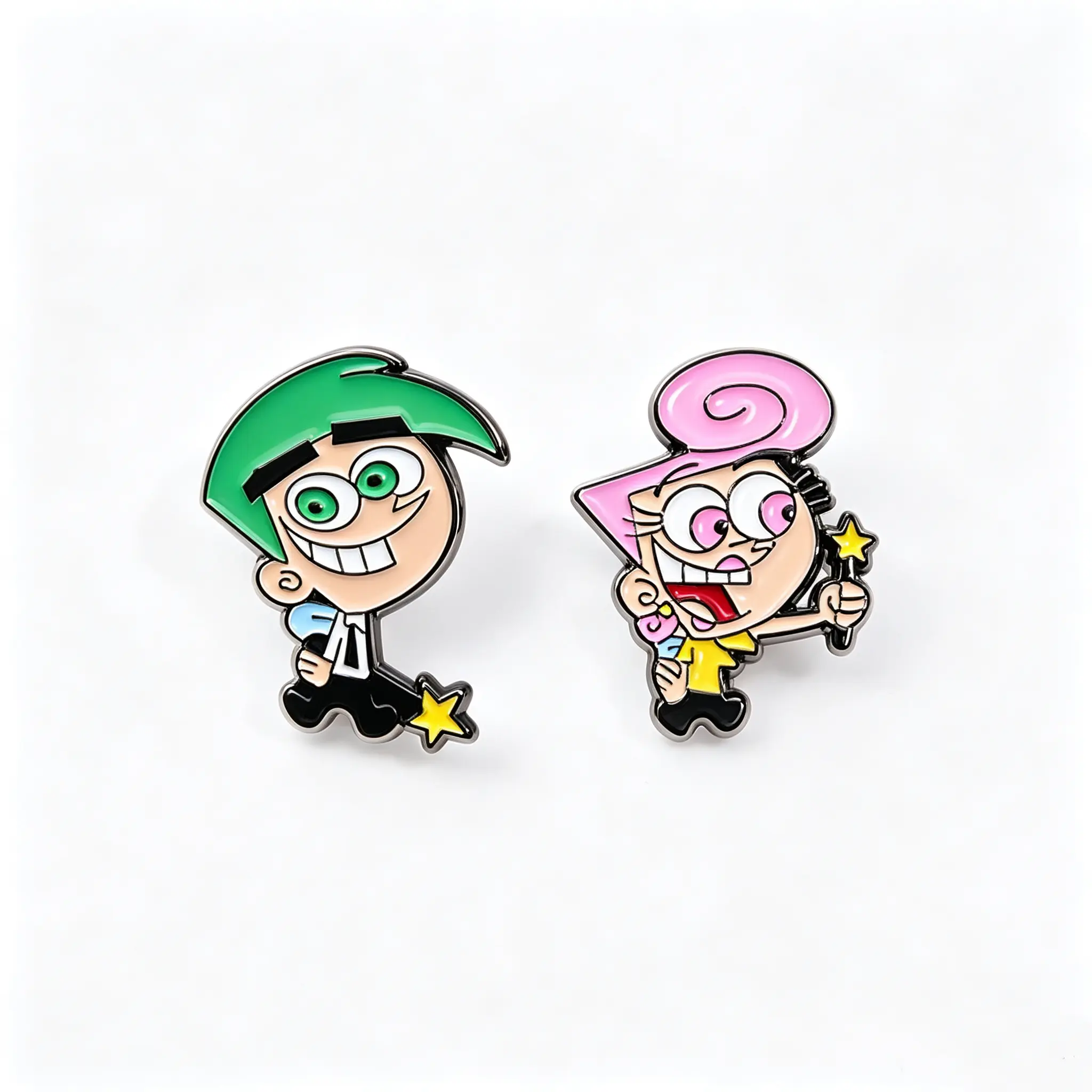 2pcs cartoon character brooch, cute cartoon brooch, men's and women's fashion accessories, jeans, scarves, hat decorations, personalized anti glare accessory brooch